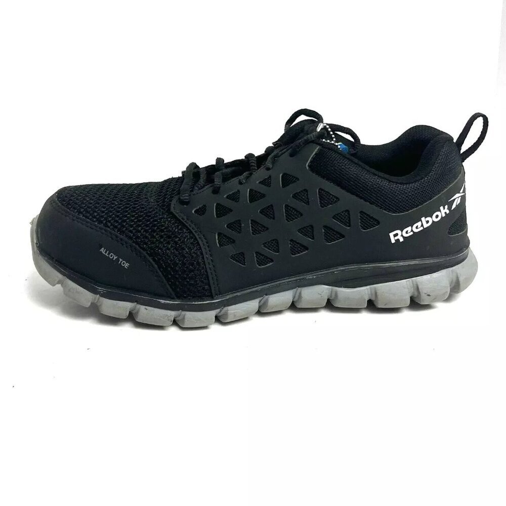 Reebok Mens Sublite Cushion Work Sneaker Black 8Wide